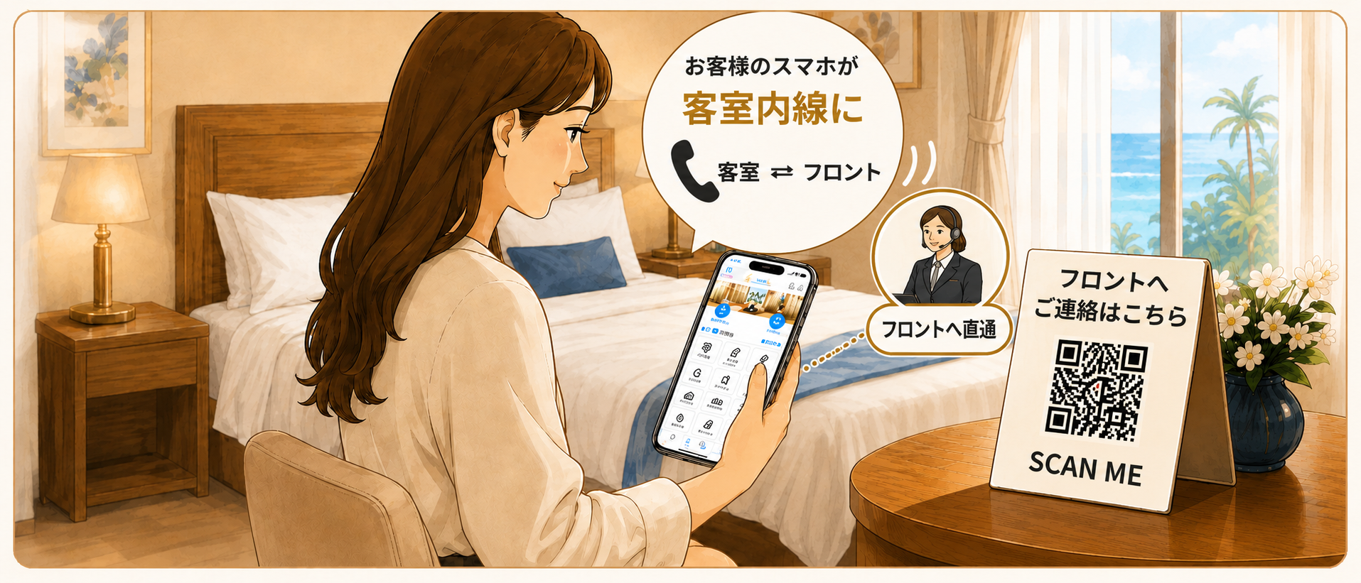 スマホ内線オプションの説明画像